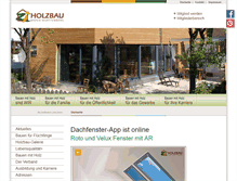 Tablet Screenshot of holzbau-online.de
